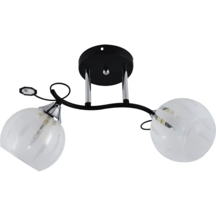 Люстра VALESO V XA1259B/2 Black+Chrome на 2 плафона