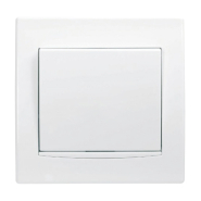 Вимикач одноклавішний, Schneider Electric Anya, білий, AYA0100321