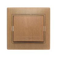 Вимикач Lezard MIRA одноклавішний, Дуб класичний матовий, 701-5151-100