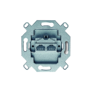 Механизм компьютерной розетки двойной RJ45 Cat.5