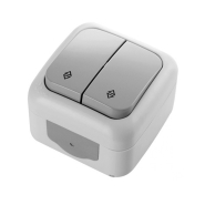 Выключатель VI-KO Palmiye проходной 2-кл, серый, 90555517