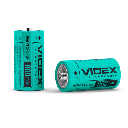 Аккумулятор литий-ионный VIDEX 16340-P (без защиты) 800mAh, 23809
