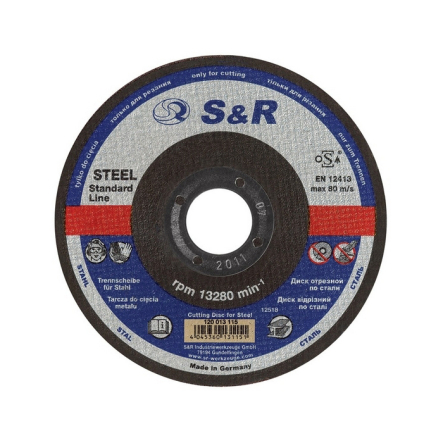 Круг отрезной по металлу S&R AS 30T 180х22,2х2,0 мм, 120031180 - 1