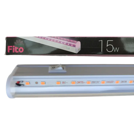 Фитоcветильник LED линейный LEDium IRIS FITO, С17343, 15 Вт, 90 см, T5, шнур с вилкой, выключатель - 1