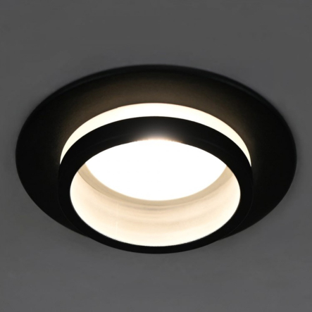 Светильник точечный встраиваемый Ardero DL2815, под лампу, 13Вт, MR16, чёрный