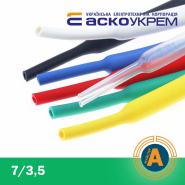 Трубка термоусаживаемая (ТУТ), АСКО-УКРЕМ, d - 7/3,5 мм., зеленая, A0150040278
