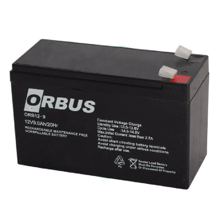Аккумуляторная батарея ORBUS ORB12-9, AGM, 12 В, 9 Ач - 1