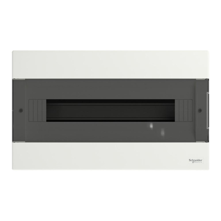 Щит пластиковый Schneider Electric Easy9 EU, врезной, 1 ряд 18 модулей, дымчатые двери, EZ9EUB118