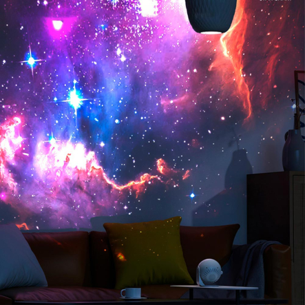 Проектор звездного неба 12 картриджей, от USB, белый