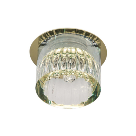 Світильник точковий Feron JD160, G9, 35W, прозорий/золото - 1