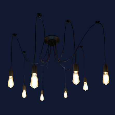 Люстра павук LEVISTELLA 7527021-8 (2м) BK - 1