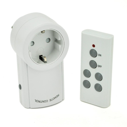 Настінна розетка RCS-5979/10A з бездротовим пультом 220V, 3.5kW, управління по радіоканалу 315 МГц - 1