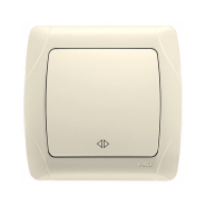 Вимикач 1 кл. перехресний VIKO CARMEN, 90562031, крем