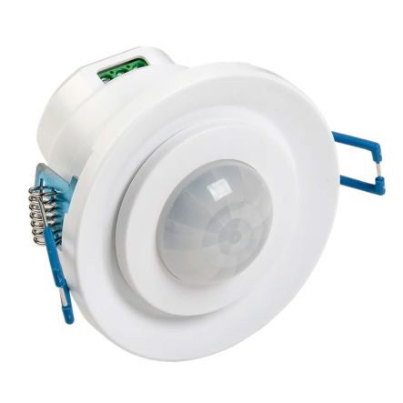 Датчик движения IEK ДД 401 белый 800 Вт радиус 360 град., 8м, IP20, LDD11-401-800-001 - 1