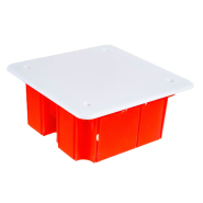 Коробка IEK КМ41001 монтажна установча для суцільних стін 92х92х40мм, UKT11-092-092-040