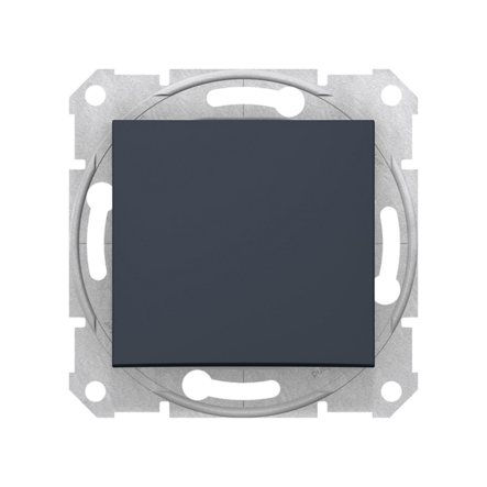 Выключатель одноклавишный Schneider Electric Sedna, графит, SDN0100170 - 1