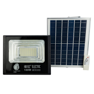 Прожектор светодиодный HOROZ, TIGER-100, с солнечной панелью, SMD, 100W, 6400K, 068-012-0100-010