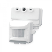 Датчик руху Feron LX02 / SEN15 150W-500 DD-11m, настінний, білий, 22004