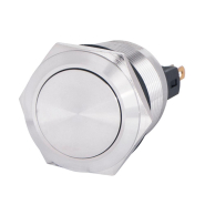 Кнопка металлическая АСКО-УКРЕМ TYJ 22-311, плоская с фиксацией 22мм 1NO+1NC, A0140010125