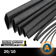 Трубка термоусаджувальна TNSy, ТТ2х1, 20/10 чорна (1м), TNSy5501887